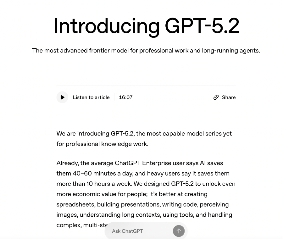 GPT-5.2发布；摩尔线程提示风险并预估业绩丨新鲜早科技